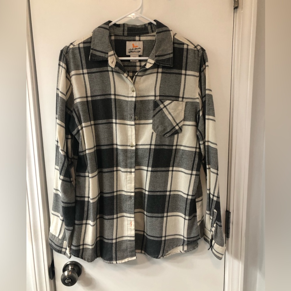 Field and stream flannel shirt, size large, EUC, no snags, pulls, stains etc.